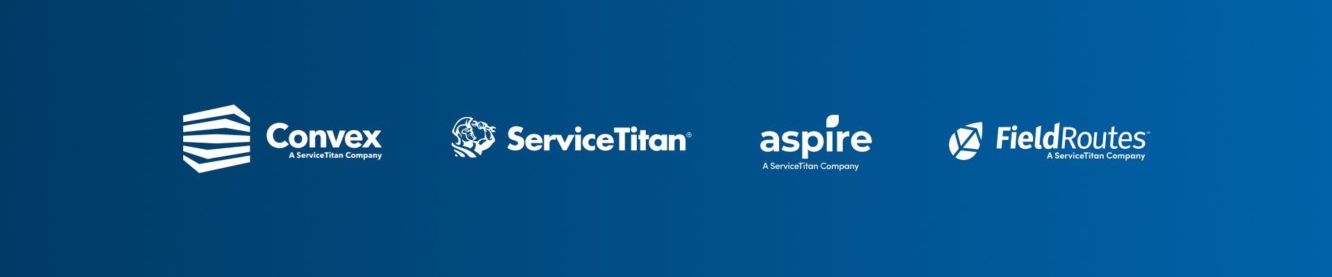 ServiceTitan brands – Convex, ServiceTitan, Aspire, and FieldRoutes